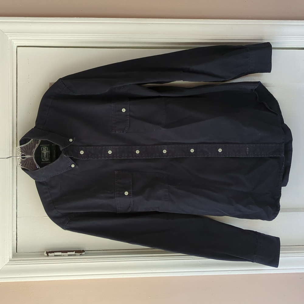 Gitman Bros "Vintage" Midnight Blue Shirt